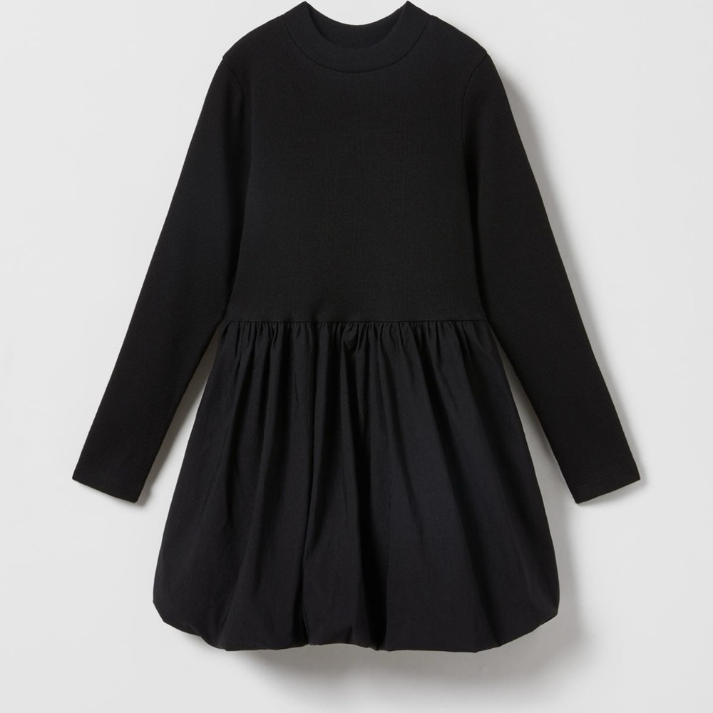 Zara girls Bubble Long Sleeve Dress